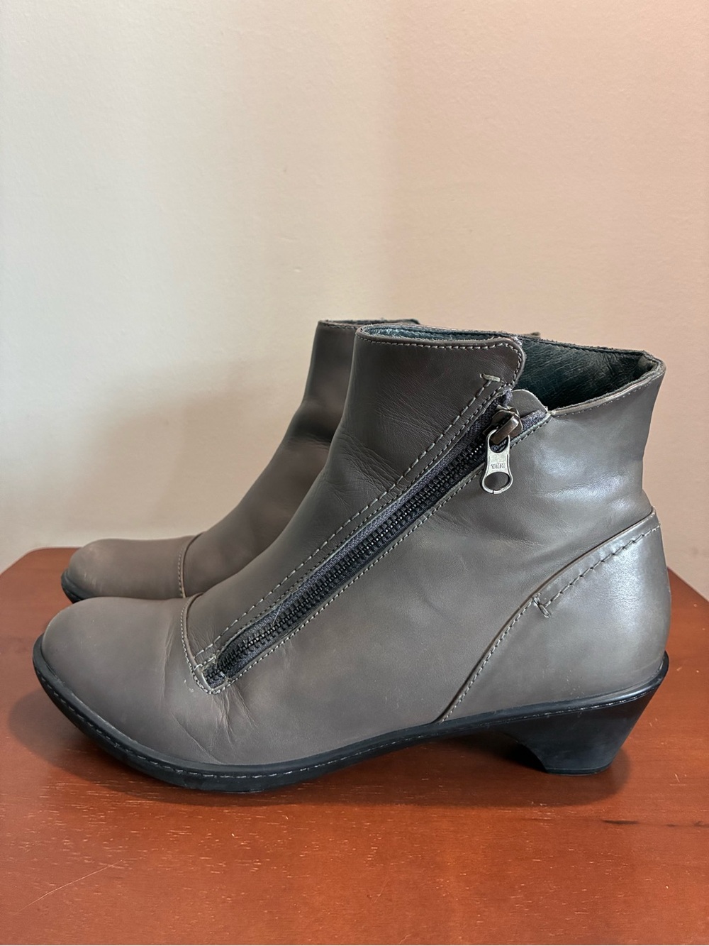 DANSKO Womens Billie Leather Ankle Boots Sz 40 Women’s Sz 9.5-10 Burnished Gray - Picture 3 of 14